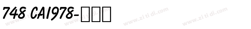 748 CAI978字体转换